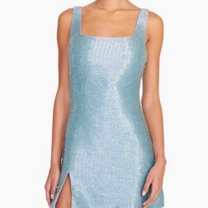 Staud Blue Sleeveless Dress